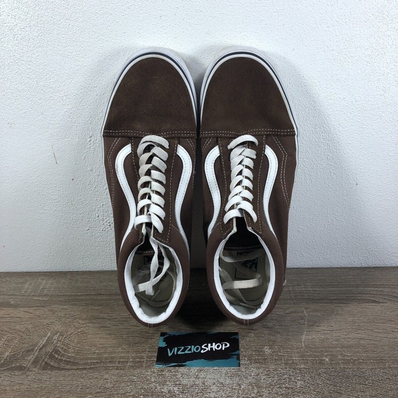 Vans Old Skool Low Top Lace Up Brown Skate Sneakers Men's 11.5 507698 - Picture 5 of 8